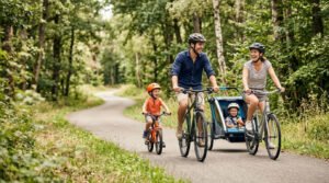 Achat remorque pour une balade en famille