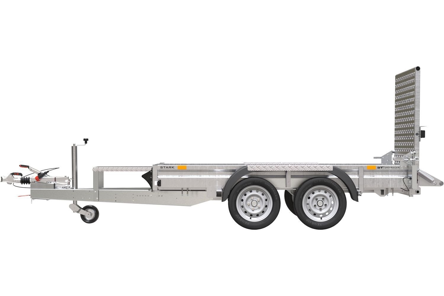 Remorque de chantier pour le transport d’une mini pelle – UNITRAILER STARK 3 260 – Image 8