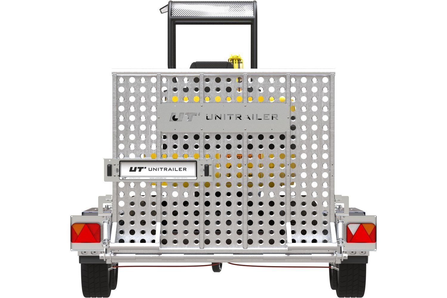 Remorque de chantier pour le transport d’une mini pelle – UNITRAILER STARK 3 260 – Image 4