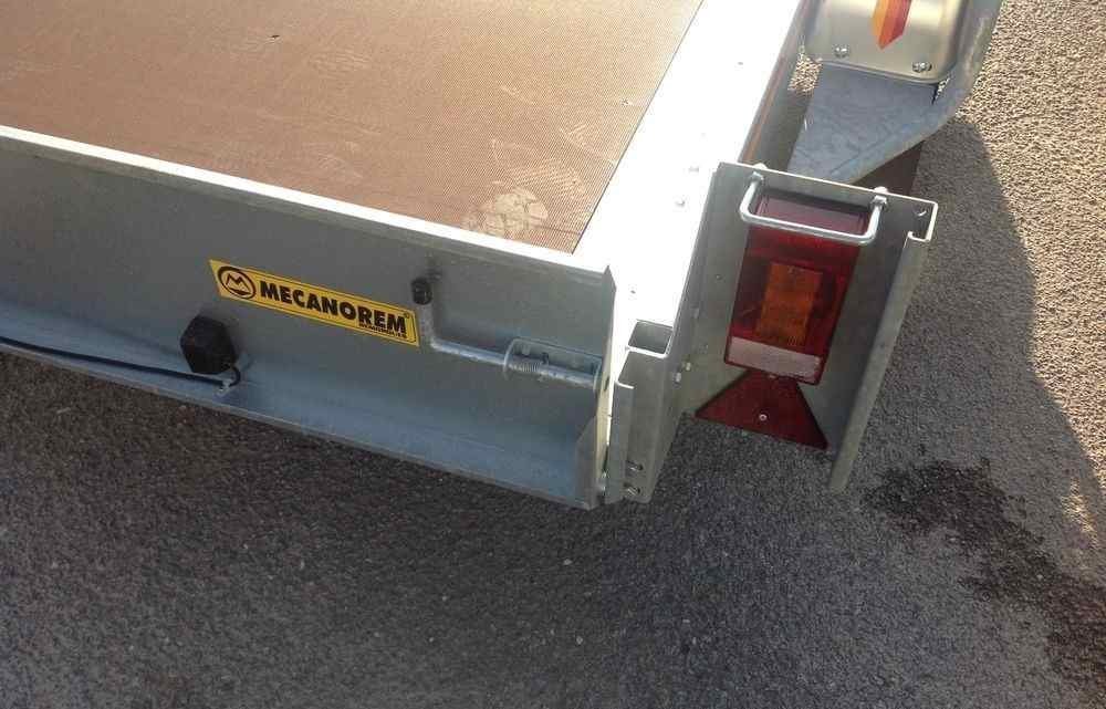 Remorque plateau MECANOREM - RPMS 455 F - PTAC : 750 Kg - 1 essieu freiné - 250 x 150 cm – Image 2