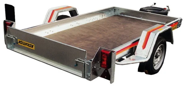 Remorque plateau MECANOREM RPMS 601 F - PTAC : 1000 Kg - 1 essieu freiné - 305 x 170 cm – Image 2
