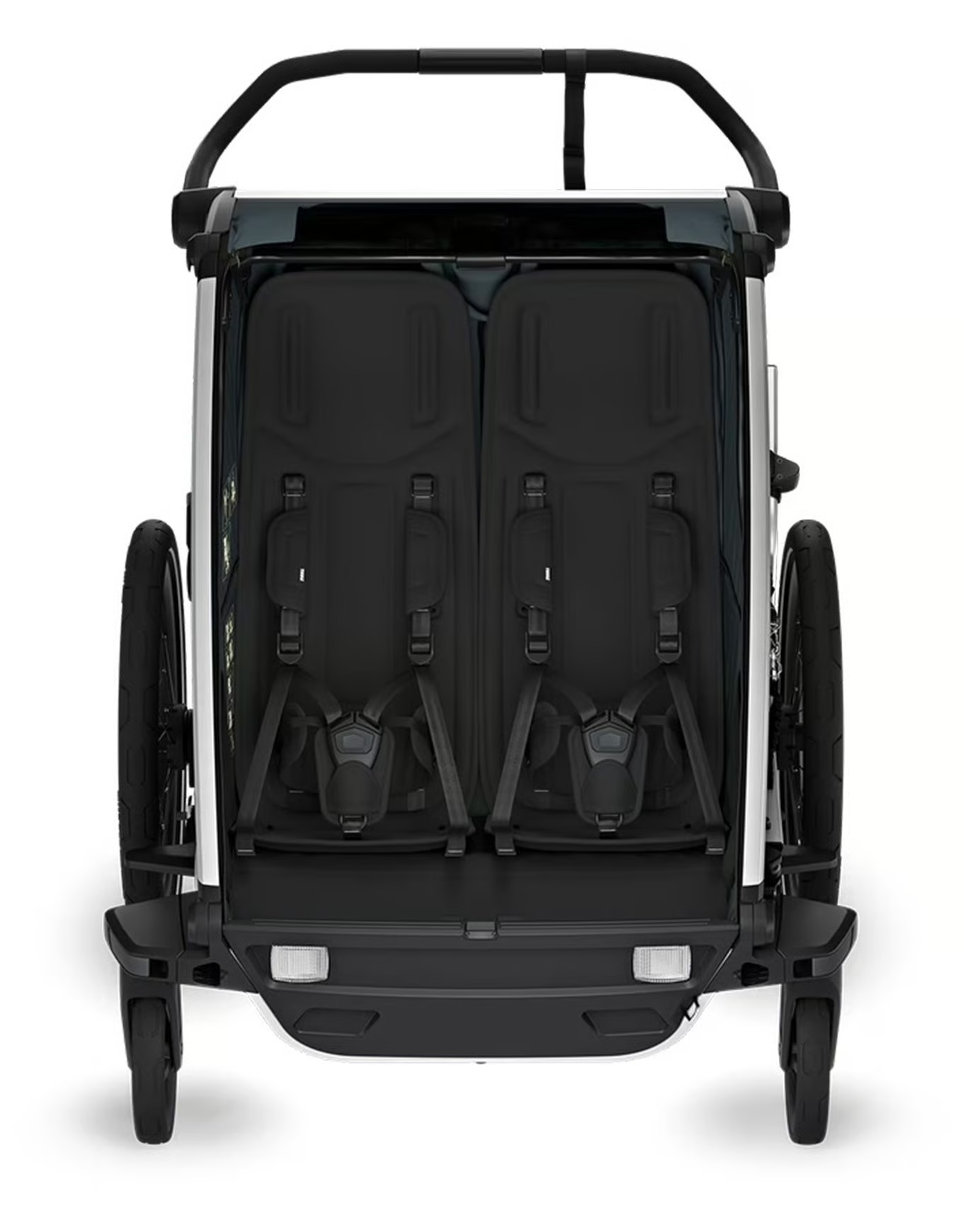 Remorque velo thule pour 2 Enfants - Chariot Cross 2 Double - dark slate – Image 4