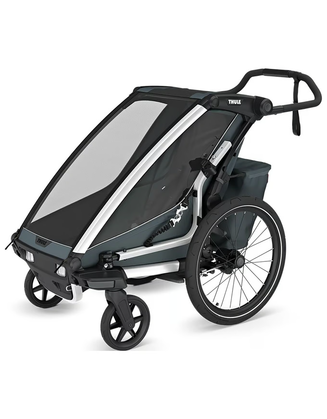Remorque thule velo pour 1 Enfant - Chariot Cross 2 Single - dark slate – Image 2