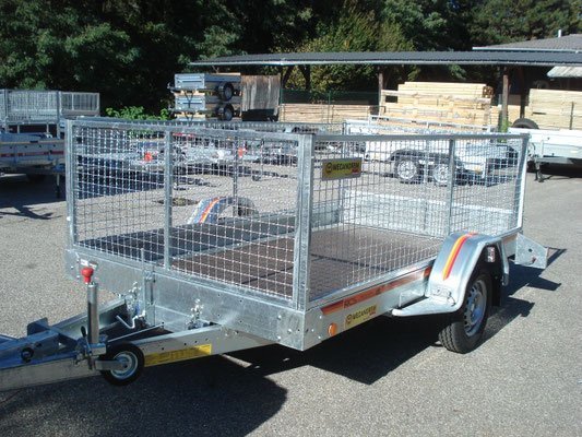 Remorque plateau MECANOREM RPMS 901 F - PTAC : 1300 Kg - 1 essieu freiné - 305 x 170 cm – Image 8