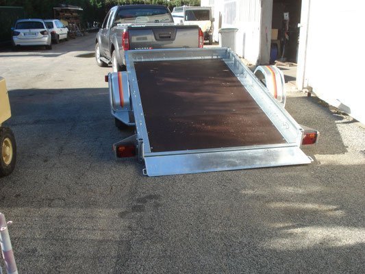 Remorque plateau MECANOREM RPMS 901 F - PTAC : 1300 Kg - 1 essieu freiné - 305 x 170 cm – Image 4
